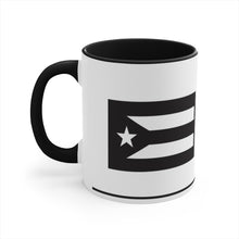 Load image into Gallery viewer, Puerto Rico Flag (Black) - White 11oz (Coffee Mug)