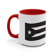Load image into Gallery viewer, Puerto Rico Flag Doodle (Black) - White 11oz (Coffee Mug)