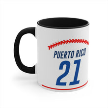 Load image into Gallery viewer, Baseball 21 Puerto Rico - White 11oz (Coffee Mug)