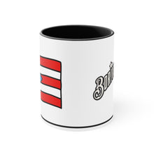 Load image into Gallery viewer, Puerto Rico Flag Doodle (Sky Blue) - White 11oz (Coffee Mug)