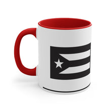 Load image into Gallery viewer, Puerto Rico Flag (Black) - White 11oz (Coffee Mug)