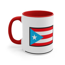 Load image into Gallery viewer, Puerto Rico Flag (Sky Blue) - White 11oz (Coffee Mug)