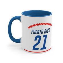 Load image into Gallery viewer, Baseball 21 Puerto Rico - White 11oz (Coffee Mug)